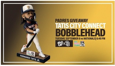 PRE-SALE Fernando Tatis Jr Padres City Connect Bobblehead SGA 2026 New