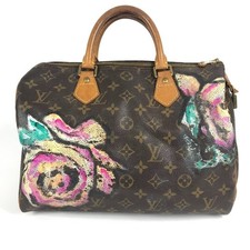 Borsa a mano Louis Vuitton M48610 Monogram Rose Speedy30 MonogramCanvas marro...