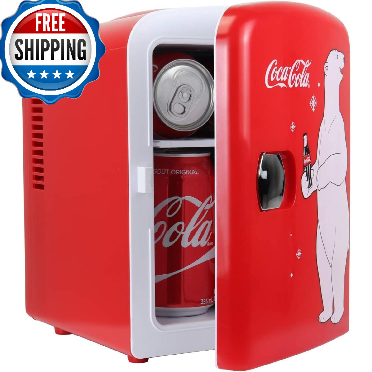 Coca-Cola 12V Portable 4L Cooler/Warmer AC/DC w/ Cords - Min