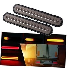 Amber Red 100 LED Dynamic Sequential Stop Flowing Turn Signal Brake Rear