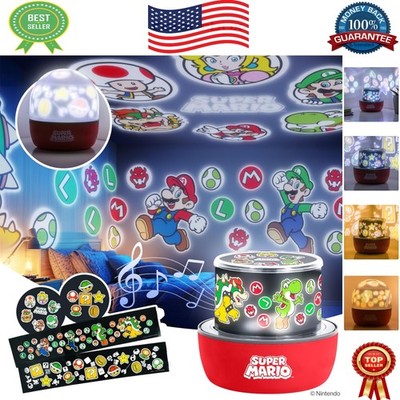 Official Nintendo Super Mario Projector Lamp - 3 Light Modes for Kids  Rooms