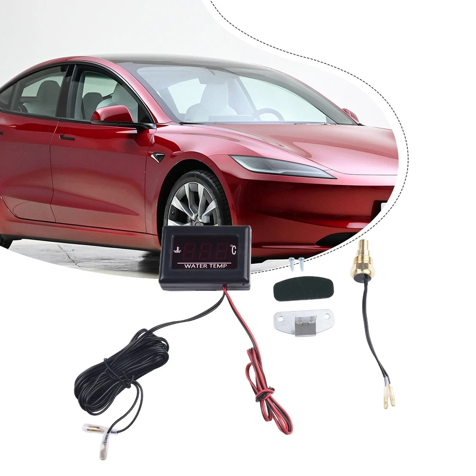 Hot Lot New Gauge Vehicle Bracket Water Car Working Digital Head Plastic - Image 4 of 4