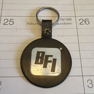Vintage BFI Commercial Containers Waste Disposal Garbage Trash Pickup Keychain