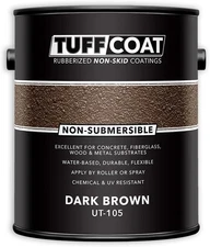 Tuff Coat UT-105 Dark Brown - 1 Gallon: Medium Texture, Non-Submersible, Water-B