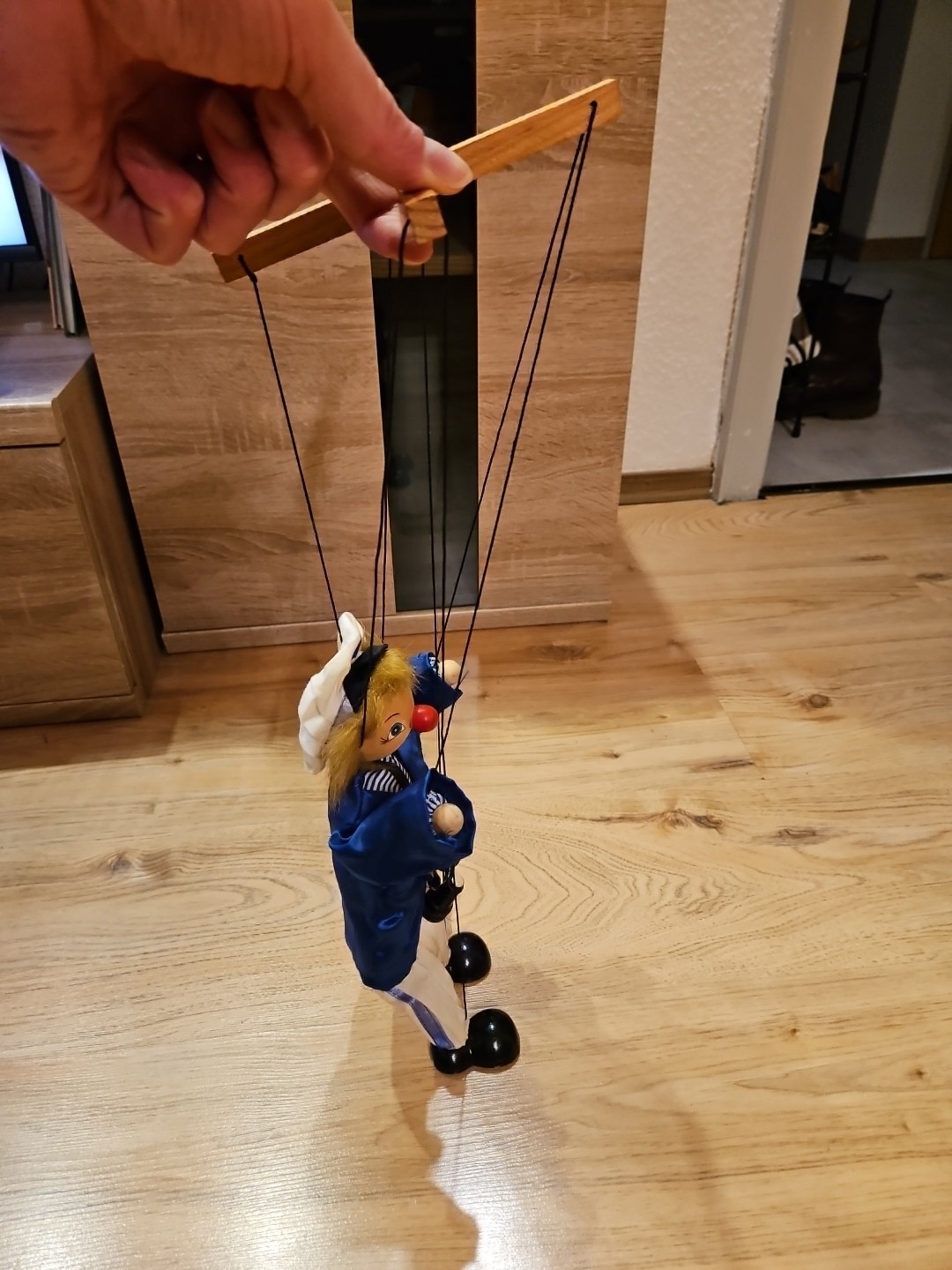 Marionette Seemann, viel gebraucht, Akzeptabler Zustand