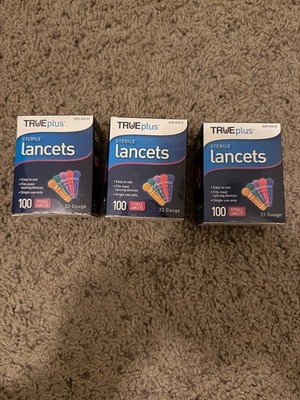 TRUEplus Lancets 33g 100ct (3 Pack)