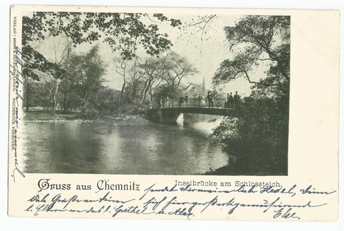 Gruss Aus Chemnitz Germany UDB Vintage Early 1900's Postcard - Picture 1 of 2