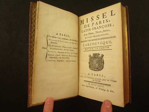 1764 Missel de Paris, complete in eight volumes. Beautiful red morocco bindings. - Picture 6 of 12