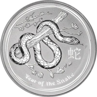 2013 1 KILO Silver KG Lunar Year of SNAKE Perth Mint