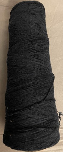 CHENILLE YARN CONE - MIDNIGHT BLUE Total 1 lb. 9 ¼ oz. - 1900 YPP Acrylic #27 - Picture 6 of 8