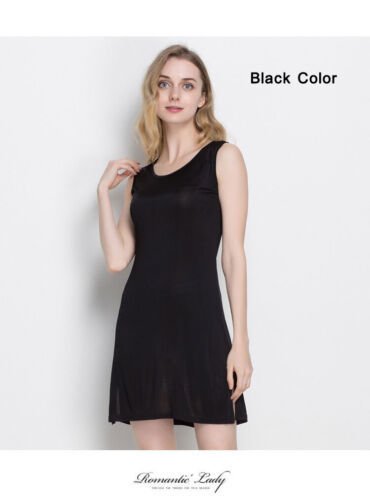 Women’s Silk Pajamas Nightdress,Camisole-Style Skirt with Shoulder Straps,真丝睡衣 - Picture 4 of 15