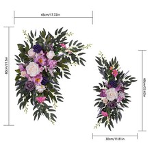 Lavender purple wedding arch flower decoration kit