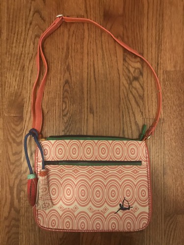 Cirque du Soleil Purse Orange Red Circles
