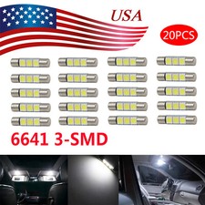 20 X White Led 6614f 6641 Ts-14v1cp F30-whp Fuse Visor Vanity Mirror Light Bulbs 20 X White Led 6614f 6641 Ts-14v1cp F30-whp Fuse Visor Vanity Mirror Light Bulbs
