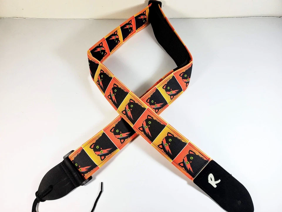 Correa de guitarra Kitty Stardust - Correa de guitarra Rock Star Cat - Correa de guitarra Kitty - Foto 4 de 4