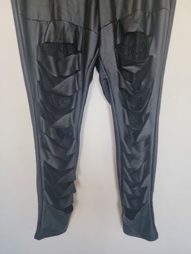 Nuevo con etiquetas Leggings Torrid Para Mujer Negros Triturados Frontales Encaje Talla 1X - Imagen 2 de 9