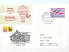 BB002 Switzerland 1973 Rapperswil Bärenplatz Flawil balloon flight label