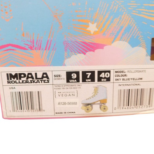 PATTINI A ROTELLE IMPALA BUNDLE DONNA TAGLIA 9 BLU E GIALLO NUOVI IN SCATOLA - Foto 5 di 6