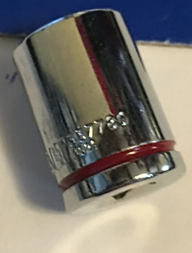 Kobalt 1/2" x 1/4" Dr  Standard Chrome Socket  6 Pt # 337780 Free Shipping - Image 3 of 4