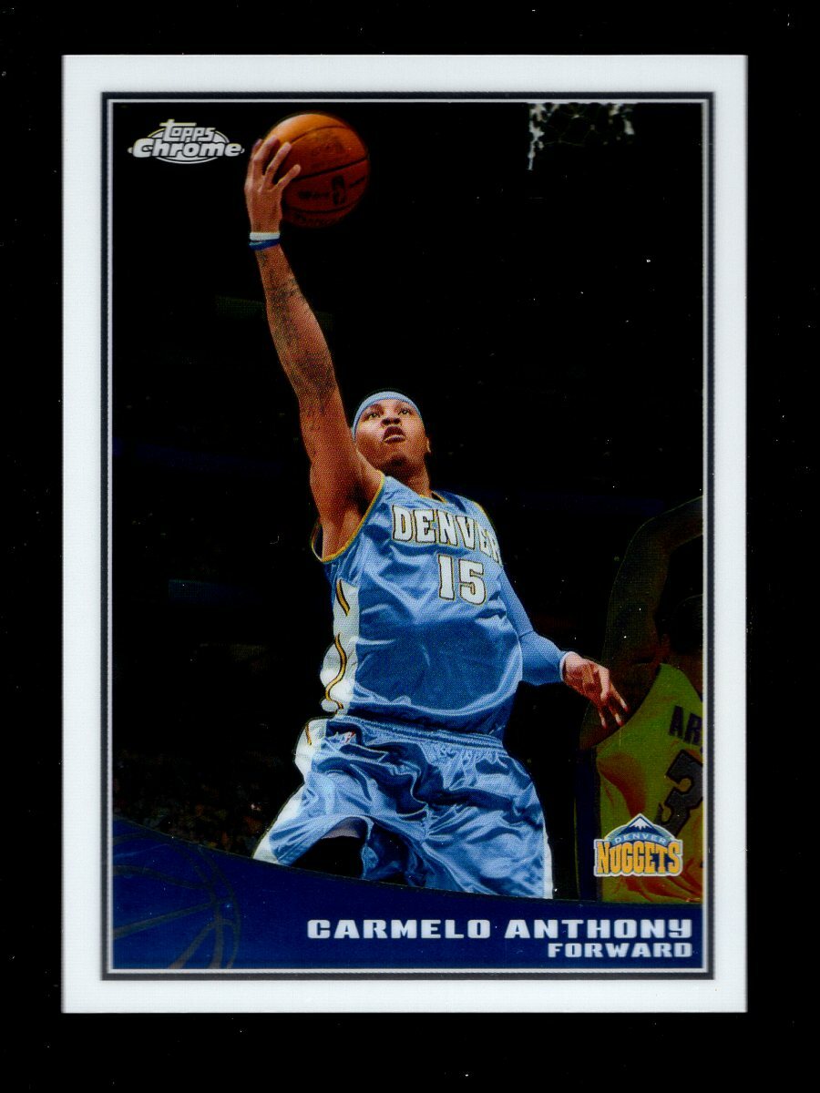 2009-10 TOPPS CHROME #25 CARMELO ANTHONY 391/999 DENVER NUGGETS