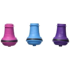 Vacu Vin 8850606 Wine Stoppers  Pink  Purple & Blue - Gift Box - Set of 3