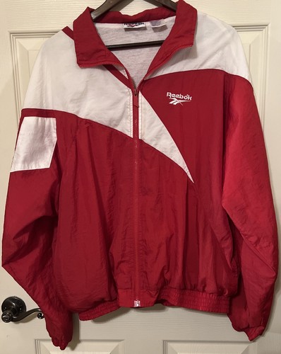 Vintage Reebok Color Block Men’s L Full Zip 90's Windbreaker Jacket