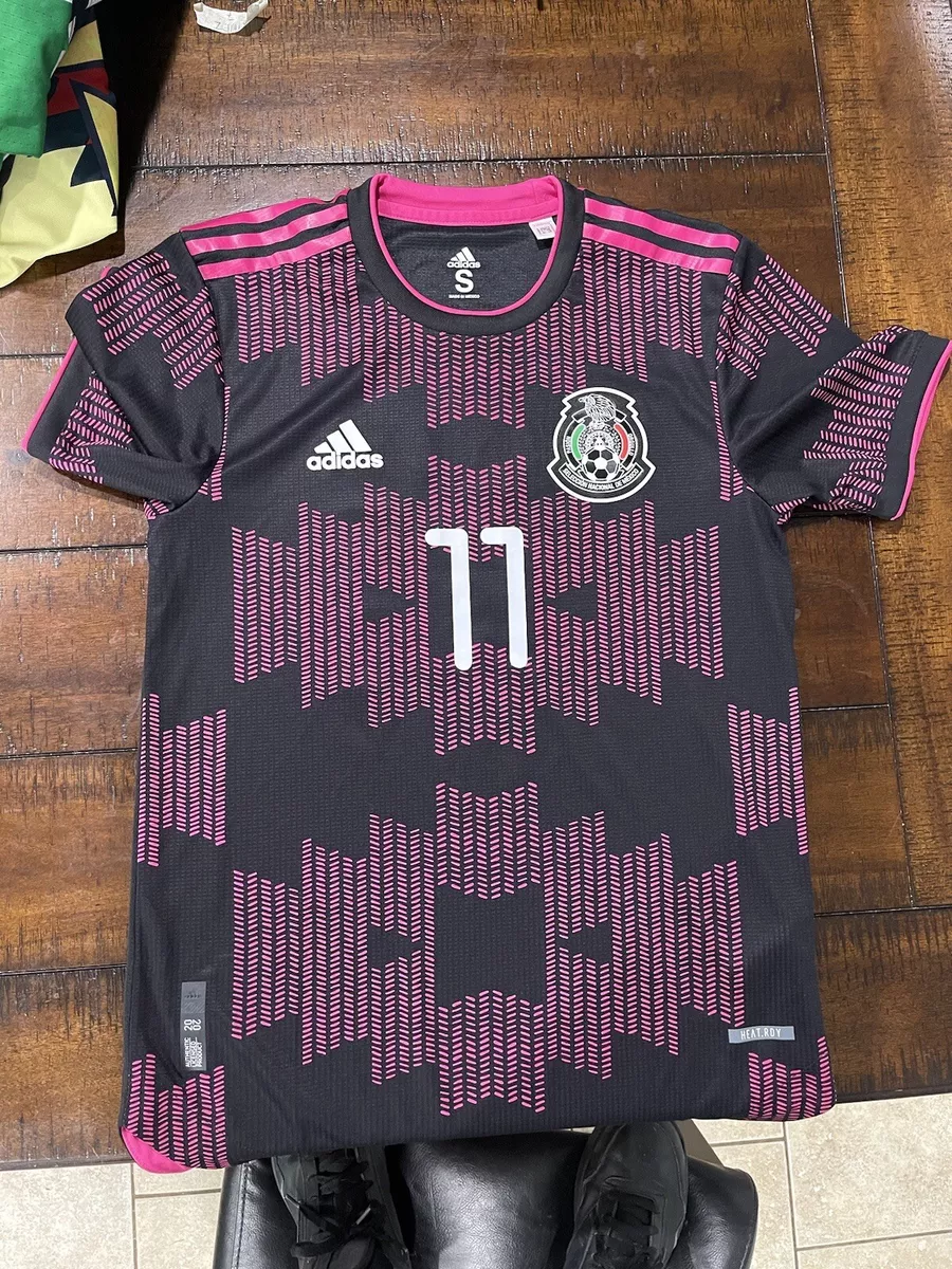 Adidas Mexico Home Pink Rosa Jersey 2021 Utileria Match Issued Diego Lainez 11