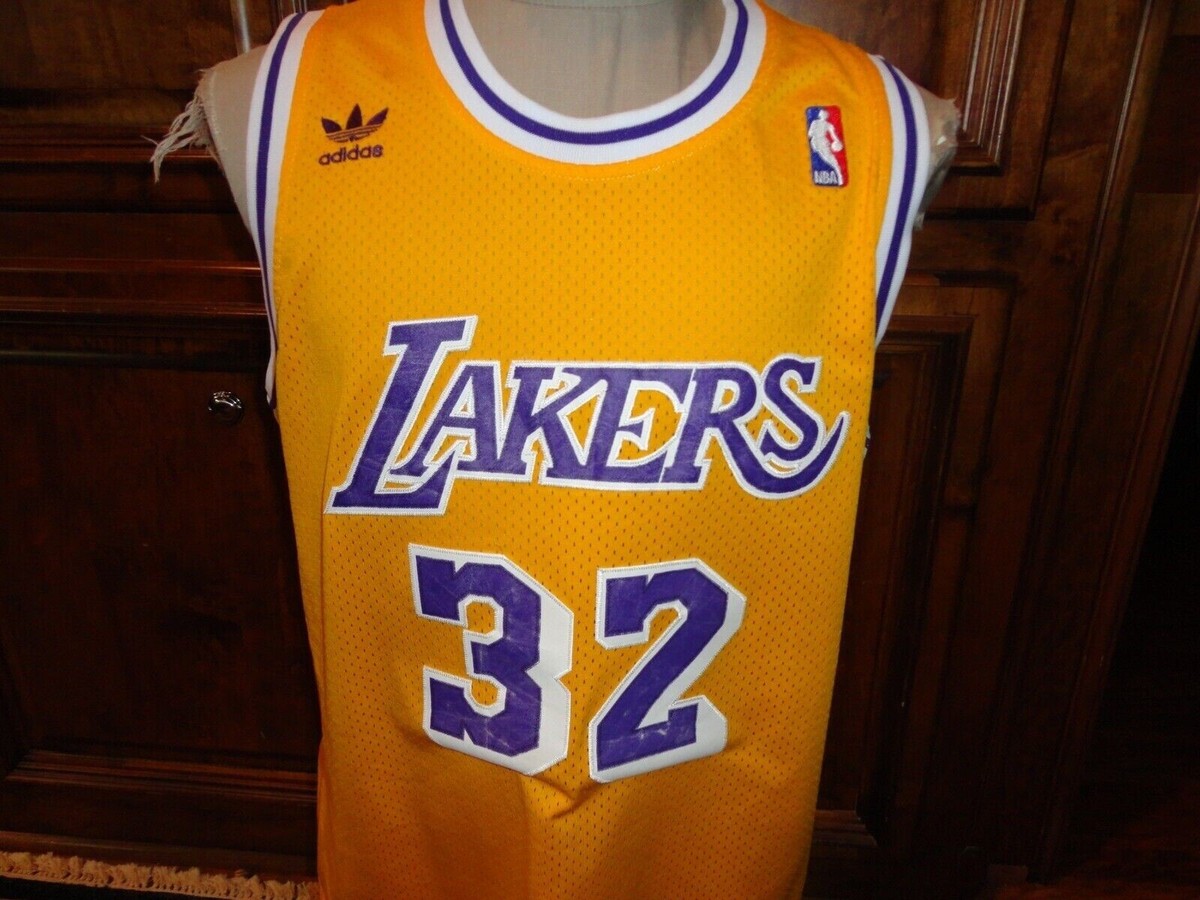 Vtg Adidas Hardwood Classics Sewn Los Angeles Lakers #32