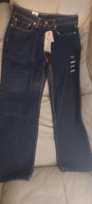 *NEW* Levi's 550 Relaxed Jeans 34x30 Tapered Leg, Sits At Waist Dark Denim