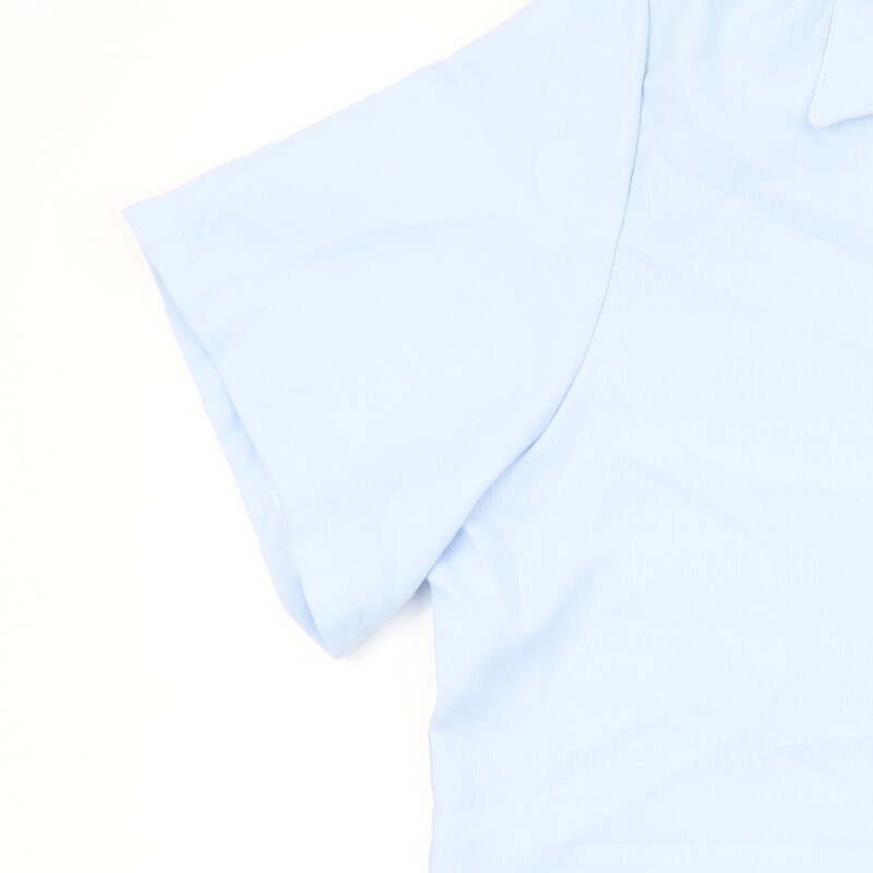 Emma Collection Womens Blue Polyester Basic Butto… - image 9