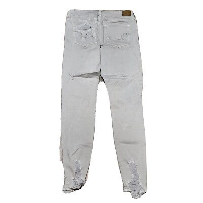 American Eagle Jegging Skinny Jeans Pants Size Distressed Gray