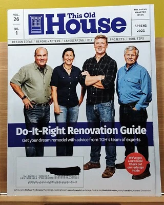 This Old House Magazine SPRING 2021 Do-It-Right Renovation Guide Get Your Dream - Image 1 of 4
