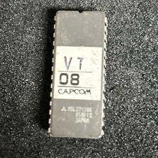 Original Commando Capcom VT 08 EPROM Chip arcade Video game  Part F1-39