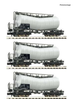 Fleischmann N 846007 Set 3 Tank Wagons Epoch VI Analog New OVP 1:160