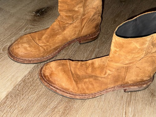 MOMA Damen Leder Stiefeletten Gr. 38,5 Schuhe Lederschuhe braun 10049-37 - Bild 2 von 5