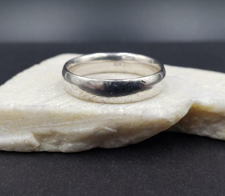 Designer Signed Fc 925 Sterling Silver 5mm Mens Wedding Band Ring Size 9 75 Ebay