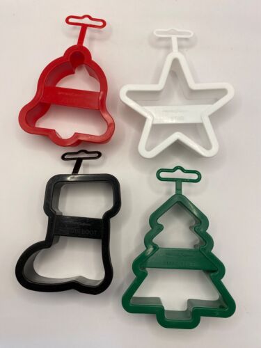 Cookie Cutters Christmas Set of Four - Boot, Tree, Bell, Star - Picture 1 of 2