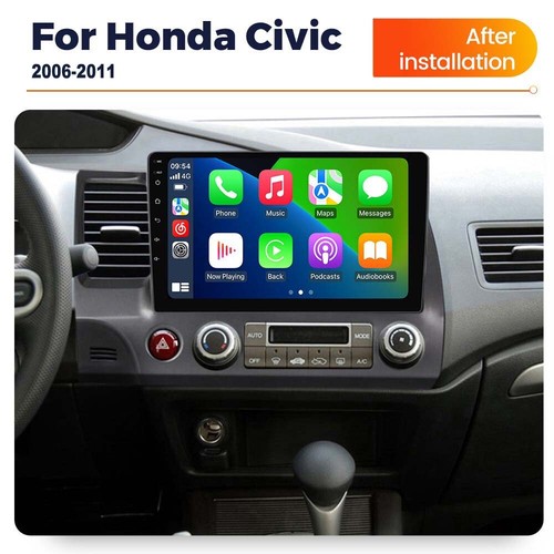 For 2006-2011 Honda Civic Head Unit Apple CarPlay Android 13.0 Stereo Radio Cam - Picture 3 of 24