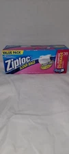 Ziploc Slider Storage Bags Quart Size Expandable Bottom - 38 Ct - Pack of 2