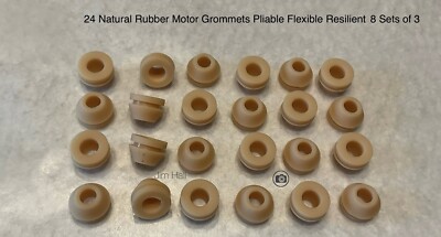 24 Natural Rubber Motor Grommets Thorens & RCA RP168 & RP190 & Juke Box, Players