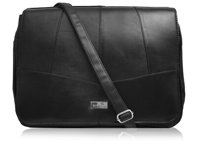 Damen Handtasche Echtleder XL X-Large schwarz Umhängetasche Damen Schultertasche Handtasche