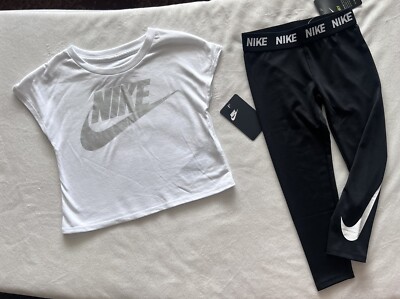 NIKE Little Girl s Shirt and DRI-FIT Leggings Outfit - size 4
