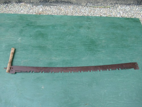 GREAT OLD Crosscut Saw Tool With One 