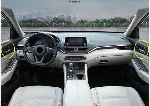 For Nissan Altima/Teana 2019-2023 Wood Grain Steel Inner Door Handle Frame Trim - Picture 6 of 6