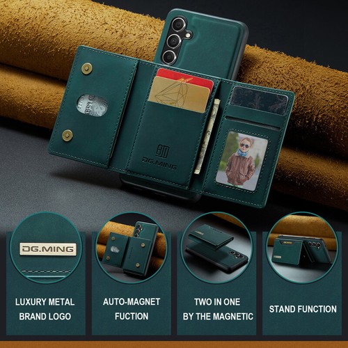 For Samsung Galaxy A14/A24/A34/A54 Leather Case 2in1 Flip Card Wallet 2in1 Cover - Picture 9 of 47
