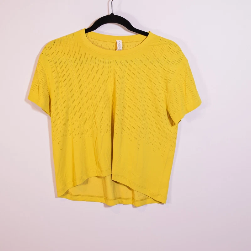 lululemon train to be perforated tee shirt