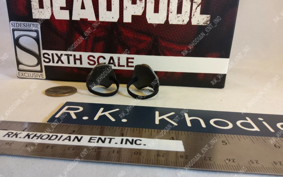 Rodilleras/armadura exclusiva de Deadpool Sideshow Marvel X-Man 1/6 figura de acción Foto 2 de 4