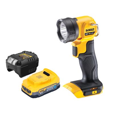 DeWalt DCL 040 E1 Akku LED Lampe 18 V 110 lm + 1x Akku 1,7 Ah + Ladegerät