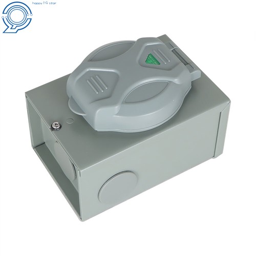 Upgraded 50 AMP Generator Power Inlet Box List Locking 3 Prong 125V Waterproof - Picture 9 of 12