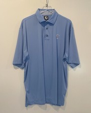 FootJoy FJ Shirt Mens Blue Short Sleeve Golf Polo Shirt Size XL